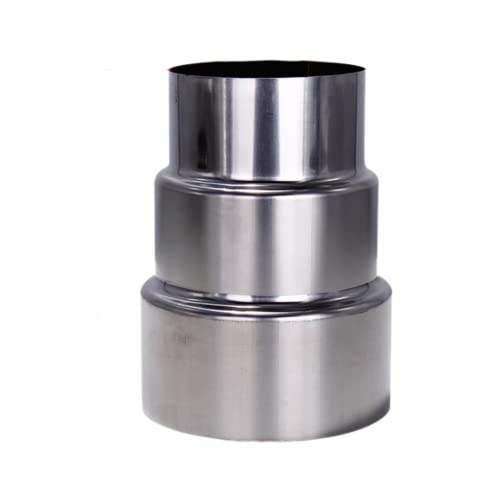 SPORTARC Ø 100 mm/Ø 70 mm Edelstahl Rauchschutz-Reduzierstück / Rohrverbinder Kaminadapter Ofenrohr