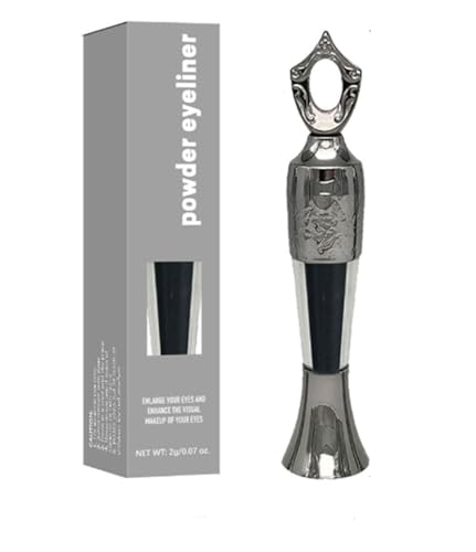 Powder Eyeliner, Handmade 100% Natural eyeliner powder, Intense Color, Long-Wearing, Smudge-Proof(Black)