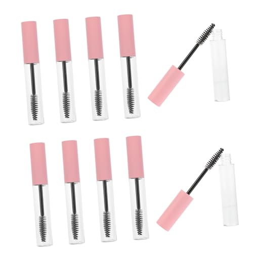 Vaguelly 10 piezas Tubos de Rímel Vacíos Reutilizables con Varita para Pestañas Envases Cosméticos de Plástico Seguro para Crema y Suero para Viajes y Uso Diario