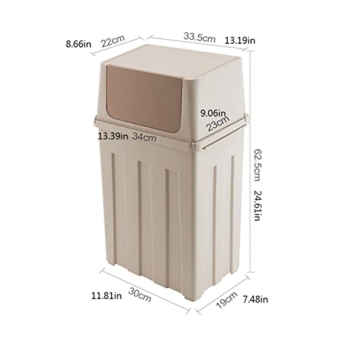 Caneca de basura con tapa capacidad 30 l miniatura 2