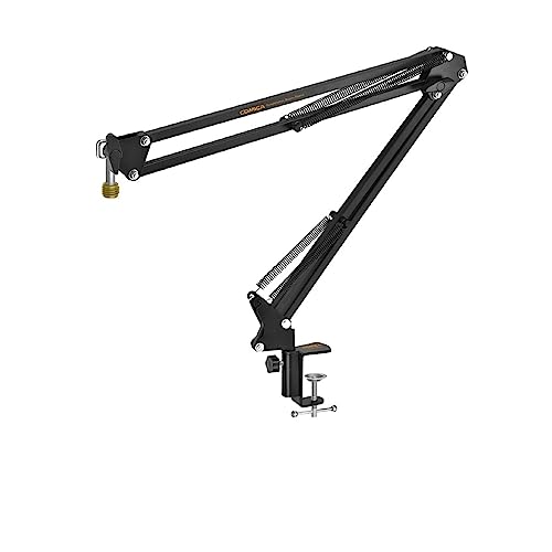 Equipos de transmisión CVM-MS02 Soporte de micrófono Soporte de micrófono ajustable Brazo de pluma de escritorio Soporte de pluma de suspensión flexible for micrófono de mano Micrófono de estudio para