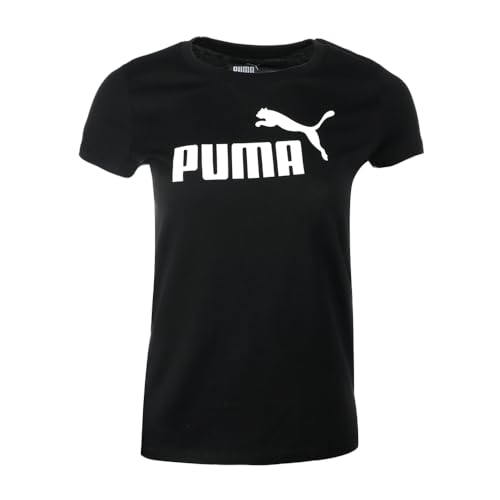 PUMA Kids Girls Core Pack No.1 Logo Jersey Crew Neck Short Sleeve Casual Tops Casual - Black