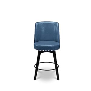 Mincetacounterstools26360freeswivelhighbackfullbackupholsterednailheadcounterheightbarstoolssetof2puinnavy  Urban Country Home Decor Minceta counter stools26 360 free swivel high back full back upholstered nail head counter height bar stoolsset of 2pu in navy  urban country home decor