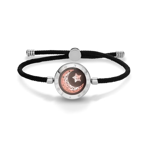 Single Touch Bracelet for Couples, Light up & Vibration for Love Couples | Long Distance Relationship Gift for Girlfriend, Mother-Daughter, Sisters | Must Stay Connected Bluetooth Bracelet, TOTWOO APP Set Up Pairing Jewelry