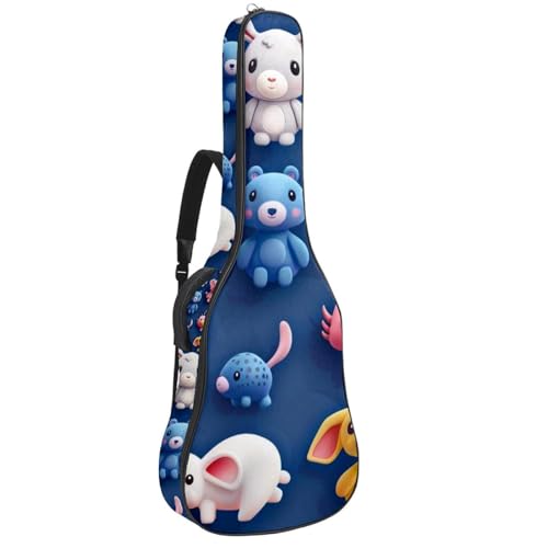 Sac guitare acoustique 3D animaux un cadeau idéal pour housse de ukulélé ou basse