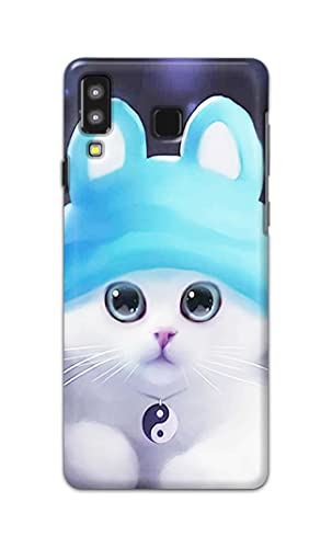 Image of Chinese Cutie Kitten Cat Big Eyes Lovely Girl Ears Hard Back Case Cover for Samsung Galaxy A8 Star Back Cover -(J5) VNS2221
