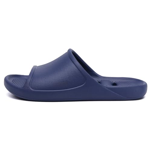 Image of Arch Support Shower Shoes for Women and Men Quick Drying with Drain Holes Slide Sandals Soft Cushioned Anti-Slip Pool Slides Comfort Bathroom Shower Slides