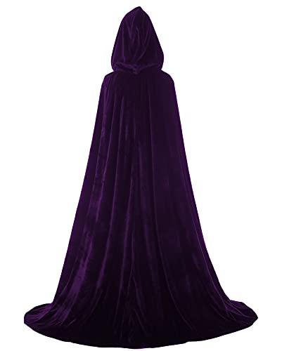 Image of Velvet Renaissance Medieval Cloak Cape Lined with Satin