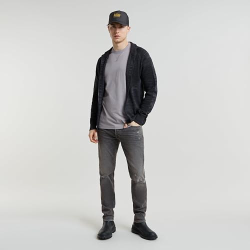 G-STAR Herren 3301 Slim Jeans, Grau (Worn in Vulcano Crater Destroyed 51001-D497-G819), 28W / 30L – Ansicht 3