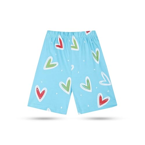 Image of T2F Girls Cotton Printed Shorts (Pack of 5)