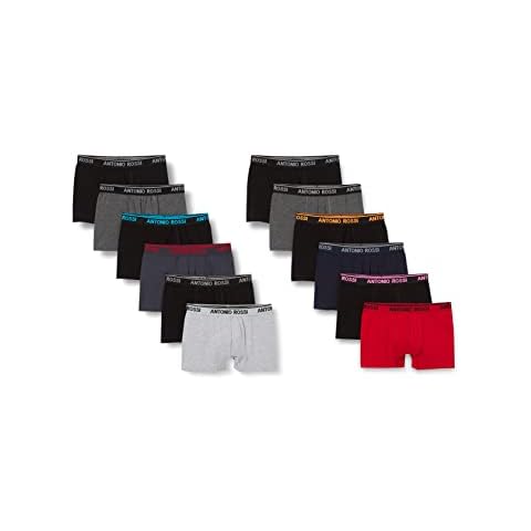Antonio Rossi Boxers Ajustados Para Hombre (Paquete de 12) Cover