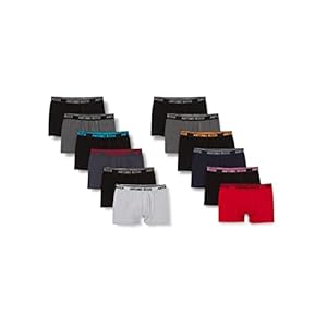 Antonio Rossi (12-Pack) Men’s Fitted Boxer Hipsters | Mens Boxers Shorts Multipack with Elastic Waistband | Cotton Rich…