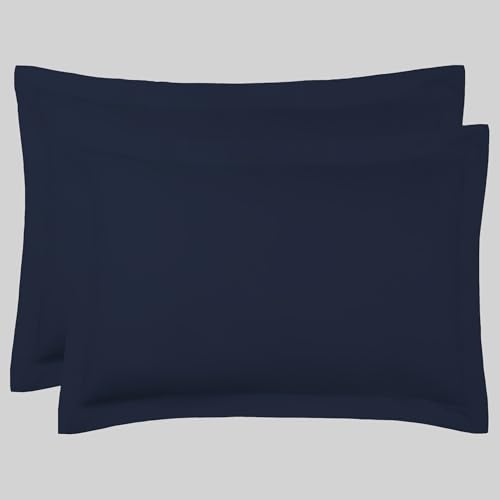 Image of Oxford Pillowcases 2 Pack 100% Egyptian Cotton 400 Thread Count Ultra Soft Breathable Hotel Quality Luxury Pillow Covers & Standard Size