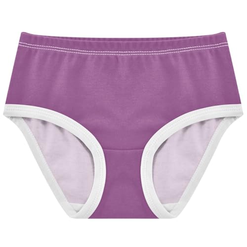 Joisal Plum Purple Little Girl Panties Girls Underwear Toddlers Cotton Print Underpants Briefs 2t