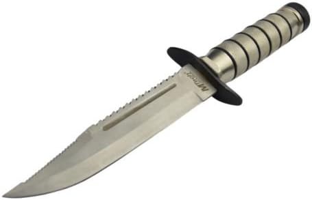 10" Tactical Survival Rambo Hunting Fixed Blade Knife Army Bowie w/ Sheath