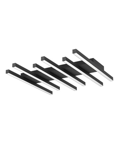 Plafonnier LED moderne design noir GL1664 pour illuminer la salle à manger
