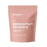 Postpartum Recovery Tea, Organic Loose Leaf Herbal Blend for Hormone Support and Womb Support with Red Raspberry Leaf, Nettle, Oatstraw, Moringa, Hibiscus, Ginger (3 ounce, 40 Servings)