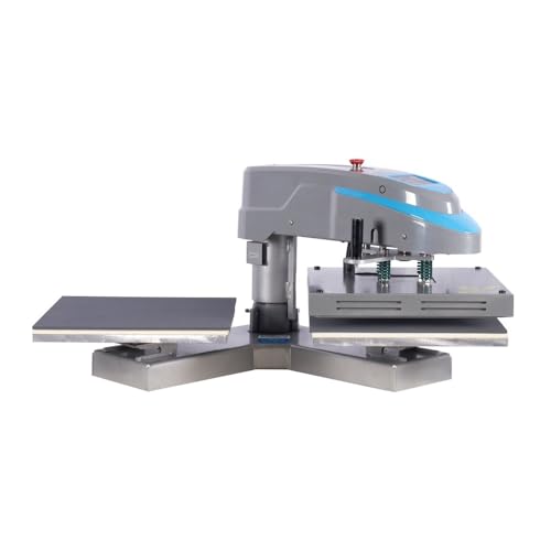 Prensa térmica neumática con doble estación y control digital miniatura 2