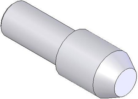 .3745 - .3742 Dia. (A).3128 - .3126 Dia. (B), Round, Press Fit - Flangeless (1 Each)