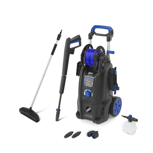 AR Blue Clean Hidrolimpiadora de Alta Presión con 2 Motopompas y Power Brush e-4 TWINFLOW D (2500 W, 150 bar, 810 l/h)