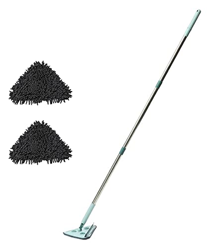 Balai rotatif réglable en microfibre triangulaire avec recharges