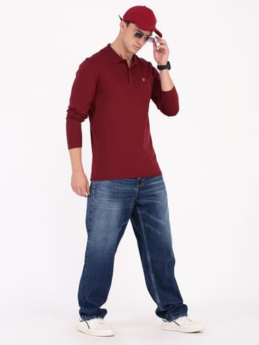 Image of Macroman M-Series Men's Solid Regular Fit T-Shirt