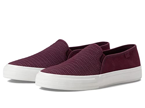 Image of Keds Womens Double Decker Canvas Slip On Sneakers Shoes Casual - Black