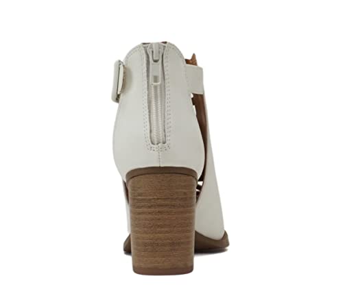 Image of Soda Aran ~ Women Open Toe Crisscross Straps Back Zipper High Heel Fashion Sandal with Adjustable Ankle Strap