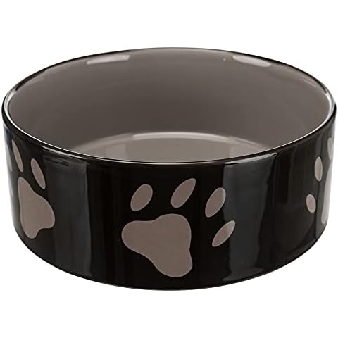 Trixie Ceramic Dog Bowl with Paw Prints Cover