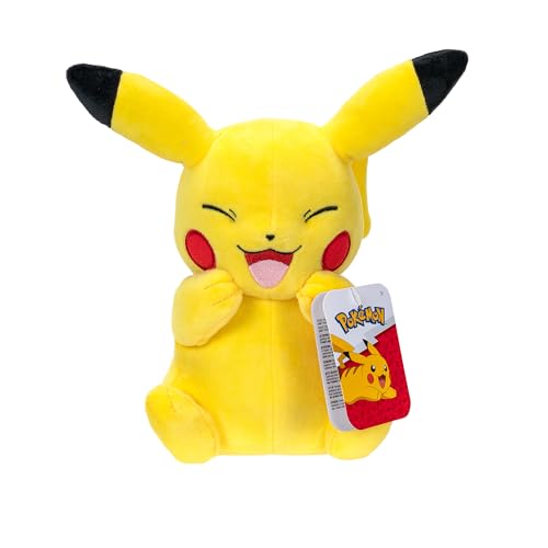 Pokémon 8-Inch Pikachu Plush - Adorable, Ultra-Soft, Plush Toy, Perfect for Playing & Displaying - Gotta Catch ‘Em All