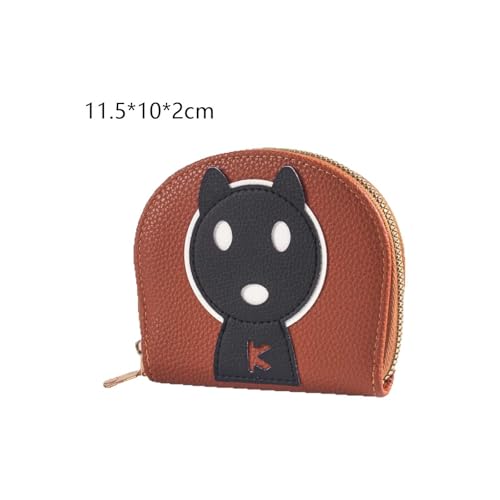 Fashionable, Simple And Cute Hand-held Coin Purse With Multiple Card Slots(Lightbrown)2