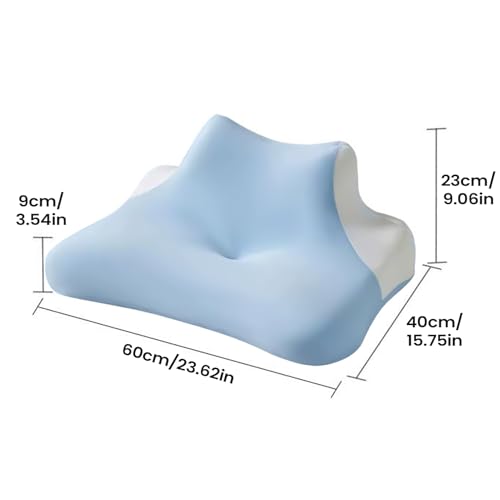Mousse à mémoire de forme 60x40cm pour dormir avec design ergonomique - 7