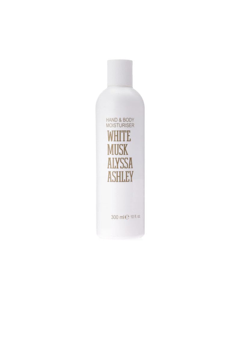 White Musk Hand & Body Mositurising Body Cream Fast Absorbing Leaves Skin Soft and Deep Hydrating Non-Sticky Non-Greasy All Skin Type Long Lasting White Musk Fragrance Body Lotion 300ML