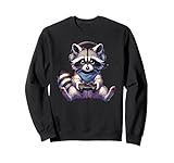 Photo Gallery raccoon giocare videogiochi divertente gioco felpa Photo Gallery raccoon giocare videogiochi divertente gioco felpa