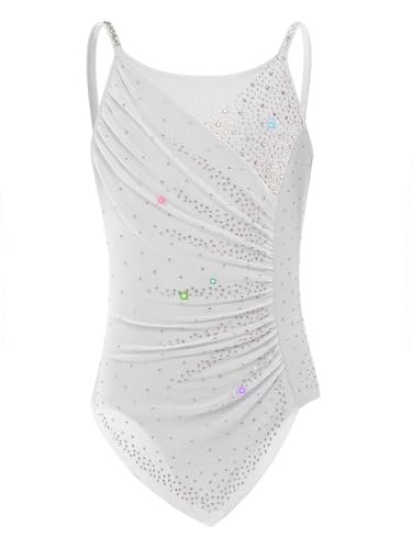 Costume de gymnastique pour fille en strass brillant justaucorps de compétition