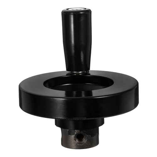 NAMOARLY 1pc Machine Tool Hand Wheel Woodworking Hand Supplies Hand Wheel with Handle Grinder Machine Accessories Cart Accessories Replacement Hand Wheel Black Bakelite
