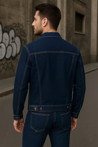 Image of FUNDAY FASHION Regular Wear Full Sleeves Men's Denim Jacket