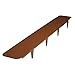 Produktbild bellissa Mähroboter-Rasenkante Beeteinfassung Beetumrandung Mähkante corten 80,1 x 12 cm - 2 Stück - Gesamtnutzlänge ca. 1,54 m