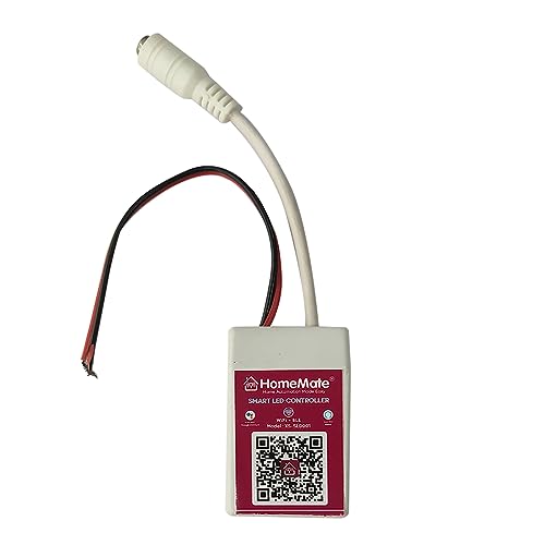 Image of HomeMate Wi-Fi Led Strip Controller (Single Color), App Control, Compatible with Alexa and Google Assistant, Music Sync, 5 Meter