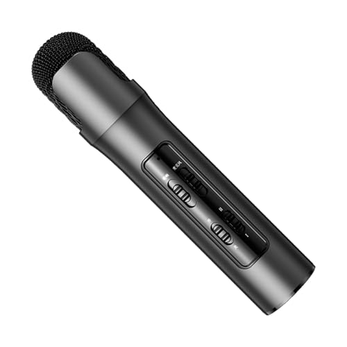 GKYQVE Micrófonos recargables de mano inalámbricos dinámicos para cantar karaoke, receptor recargable