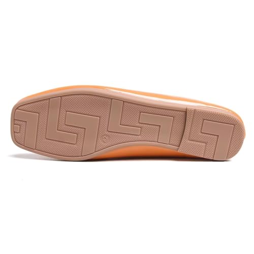 Image of ChaiRong Zhou Women Square Toe Ballets Flats Comfort Slip On Walking Shoes for Driving