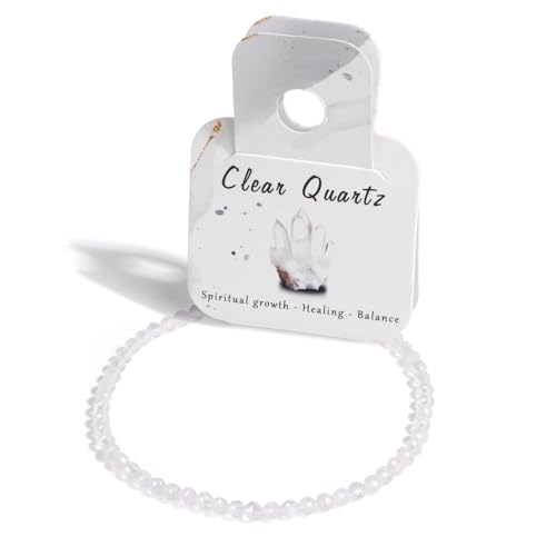 Bolinailo Healing Crystal Bracelet Clear...