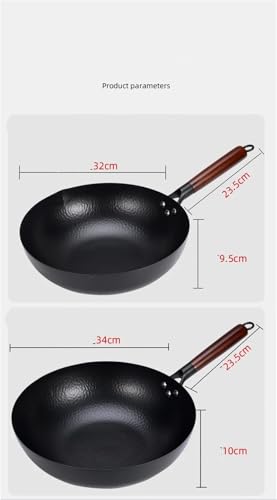 Wok de hierro sin recubrimiento 32 cm miniatura 3