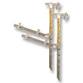 WallWalker 6 Foot Top Plate Hanging Scaffold with Guard Rail Posts (Pack of 2) Light Weight Aluminum Scaffolding Wall Walker Brand - OSHA Compliant
