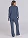 ANRABESS Women Two Piece Outfits Sweater Sets Lounge Waffle Knit Pullover Matching Wide Leg Pants Tracksuit 2025 Fall Fashion Large