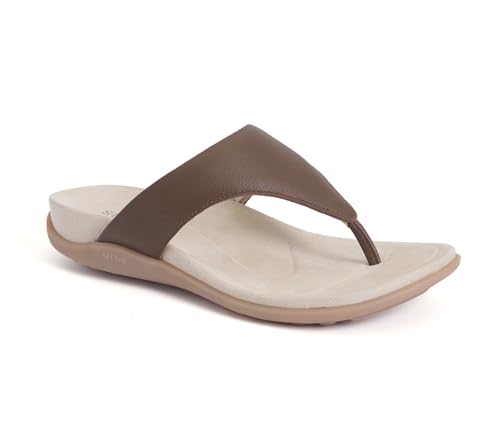 Image of Strive Women's Antibes Tan Leather Sandals UK 6