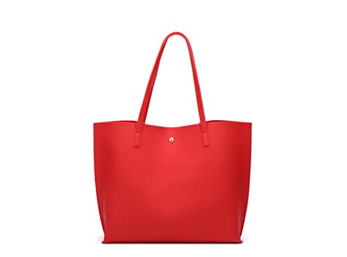 Image of Dreubea Women's Soft Faux Leather Tote Shoulder Bag from, Big Capacity Tassel Handbag