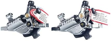 Juin Tech M1 Cable Actuated Hydraulic Bicycle Bike Disc Brake Caliper Set Extra Powerful Hybrid Brake for Road/Mountain/Cyclocross/Gravel/E-Bike/Folding Bike etc. use (Gray)