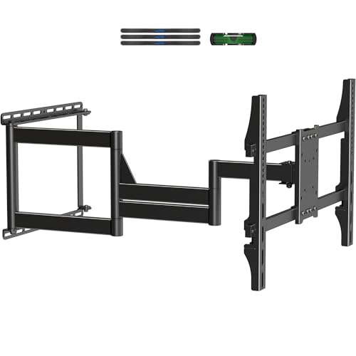 XINLEI Long Arm TV Wall Mount for Most 32-84 Inch TVs 40 Extension Full Motion TV Bracket with Swivel Articulating Extension Tilt Arm Max Support 132lbs VESA 600x400mm Max 16 Wood Stud MA1079L