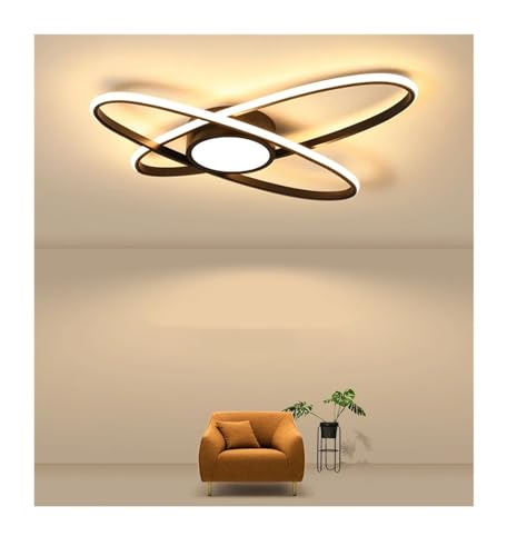 Plafonniers modernes lampe à LED avec fixation en surface noire